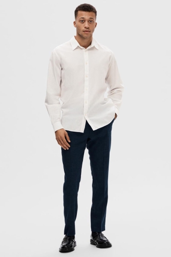 Slim Sun Linen Hemd LS White