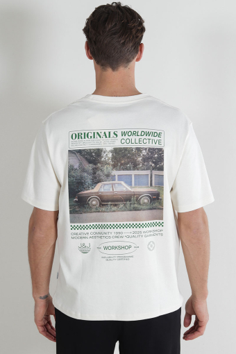 Urban Edge Grapchic Tee Antique White