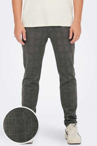 Mark Pants Check Slate Black