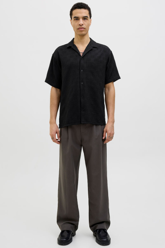 Matteo Resort Hemd SS Black