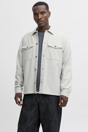 Perfect Melange Overshirt Light Grey Melange