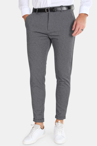  Prato   Jersey Pants Dark Grey Mix