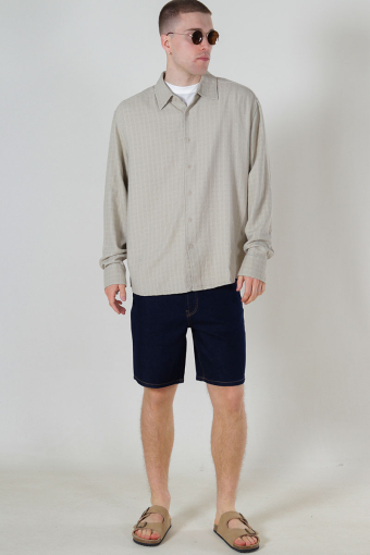Latham LS Linen Structure Hemd Silver Lining