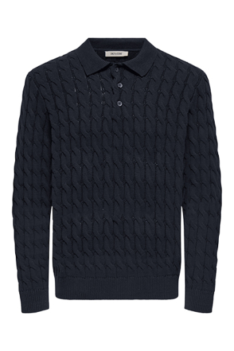 Kicker Cabel Polo Knit Dark Navy