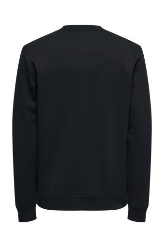 Luca Regular Fit Crew Neck Black