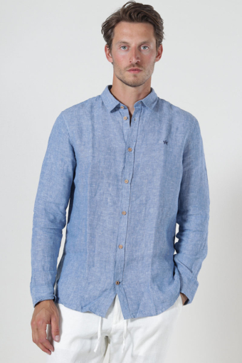 Ayers Ls Hemd Federal Blue