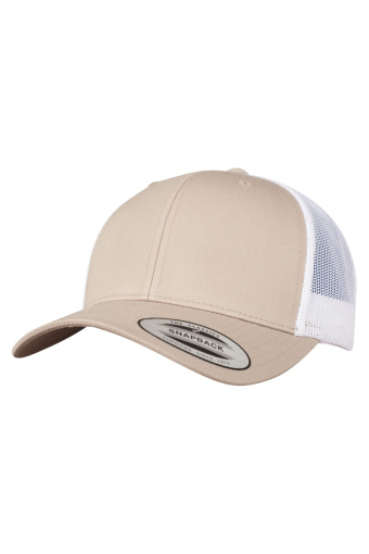 Retro Trucker Khaki / White