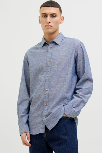 Summer Hemd LS Faded Denim