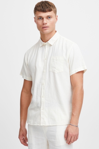 Allan SS Linen Hemd White