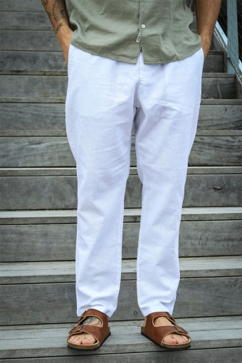 Linus Linen Pants  Bright White