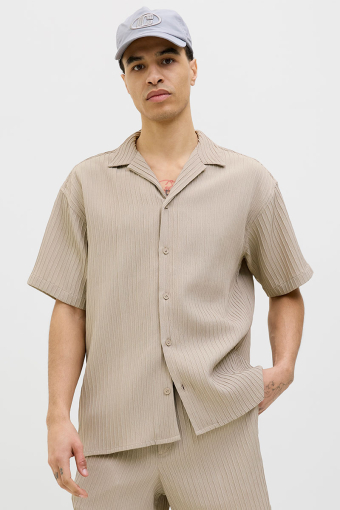 Massimo Resort Hemd SS Oxford Tan