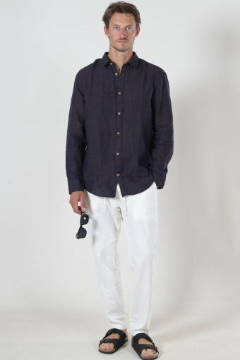 Ayers Ls Hemd Chocolate Plum