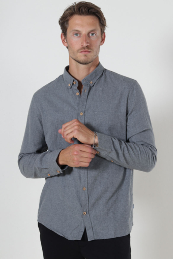 Johan Diego Cotton Hemd Grey Mix