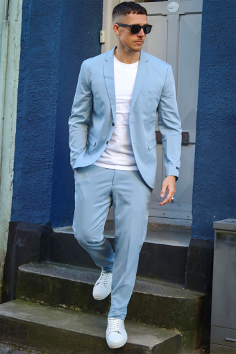 FRANCO ANZUG Ashley Blue SUPER SLIM FIT
