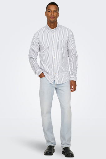 Edge Straight Fit 9393 Light Blue Bleached Denim