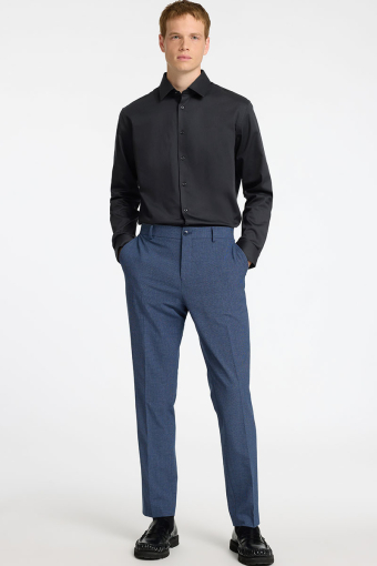 Performance Stretch LS Hemd Black