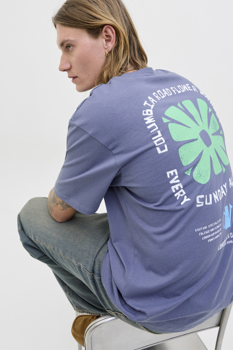 Flower Market Relaxed Fit Tee Nightshadow Blue