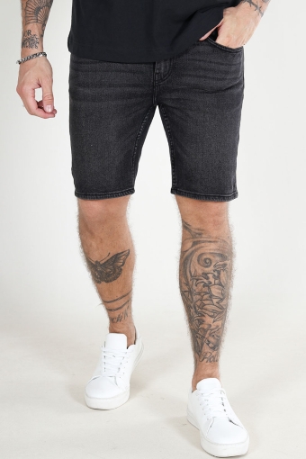 Weft Denim Shorts Black Denim