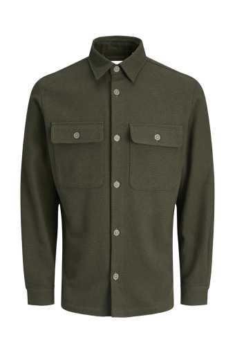 Rayle Melange Solid LS Overshirt Peat