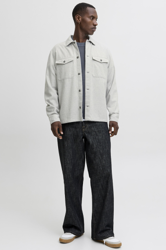 Perfect Melange Overshirt Light Grey Melange