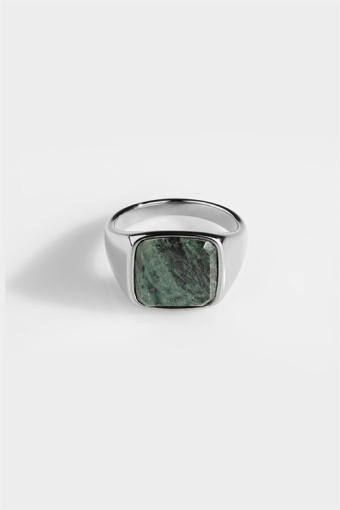 Ring Verde SignatUhre Green Marble Silver