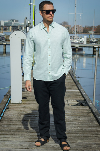 Summer Hemd LS Iceberg Green