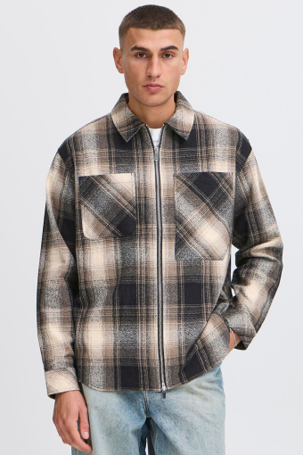 Rikki Woven LS Hemd Slate Black