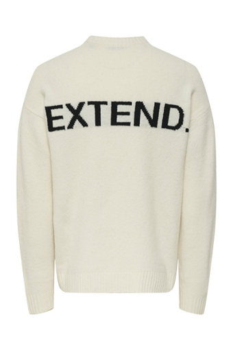 Page Relaxed Fit Crew Neck Gardenia