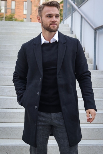 Morrison Wool Coat Black