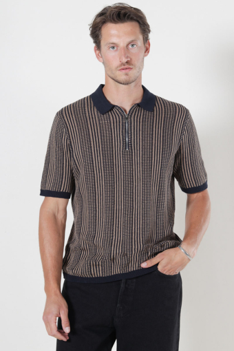 Ketil Regular Fit SS Polo  Dark Sapphire