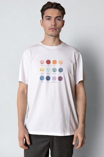 Emoji t-Hemd White
