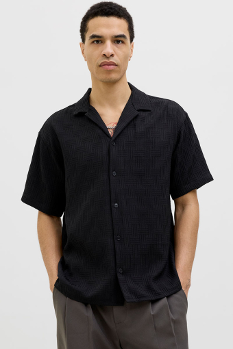 Matteo Resort Hemd SS Black