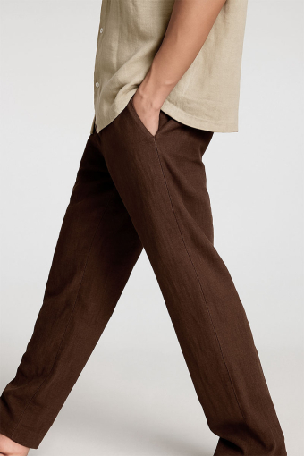 Brody Linen Pants Chocolate Torte