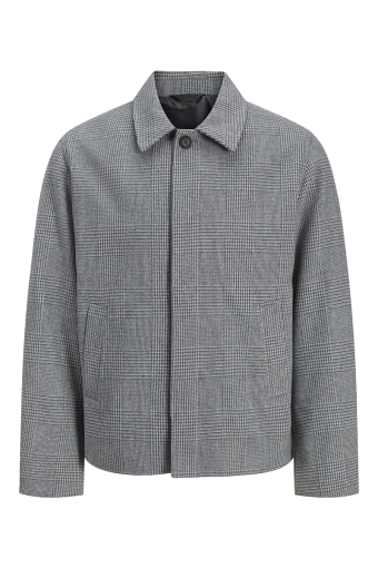 Harris Short Wool Coat Light Grey Melange