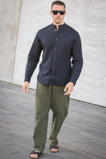 Summer Band Hemd LS Black