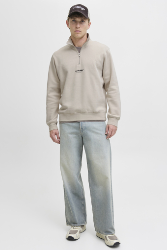 Soho Sweat Half Zip Moonbeam