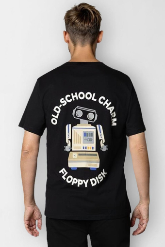 Floppy disk T-Hemd SS Black