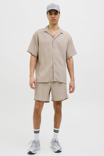 Massimo Resort Hemd SS Oxford Tan