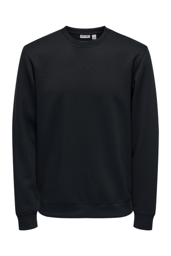 Luca Regular Fit Crew Neck Black