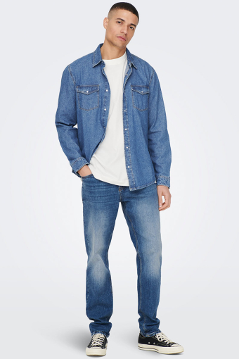 ONSBANE DENIM 3247 Hemd NOOS Medium Blue Denim