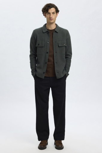 Nealy LS Knit Cardigan Deep Forest