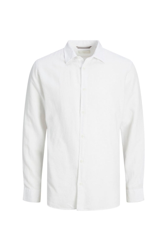 Layne Linen Hemd LS Bright White