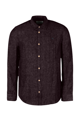 Ayers Ls Hemd Chocolate Plum