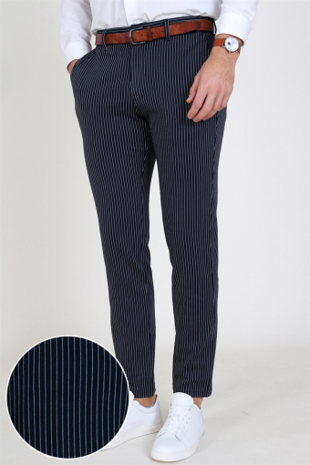 Marco Phil Jersey Pants Dark Navy Pin