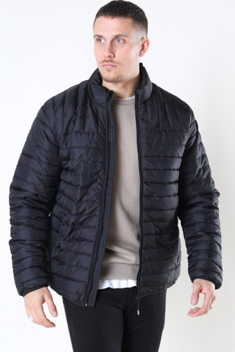 Paul Quilted Highneck Jacke Black