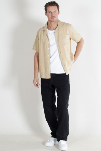 Allan Cuba Linen Hemd Curds & Whey
