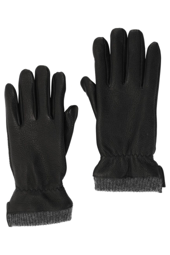 Stephen Leather Gloves Black