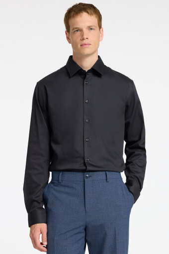 Performance Stretch LS Hemd Black