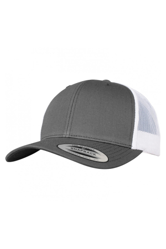 Retro Trucker Dark Grey / White