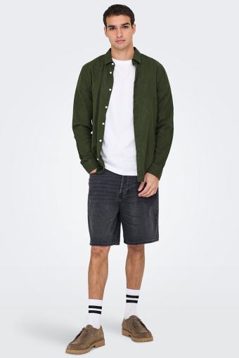 Caiden LS Linen Hemd Kambaba